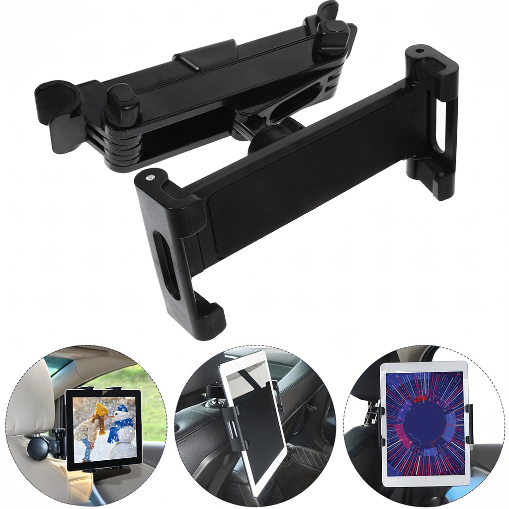 360° Car Headrest Mount Holder for Tablet and Phone
