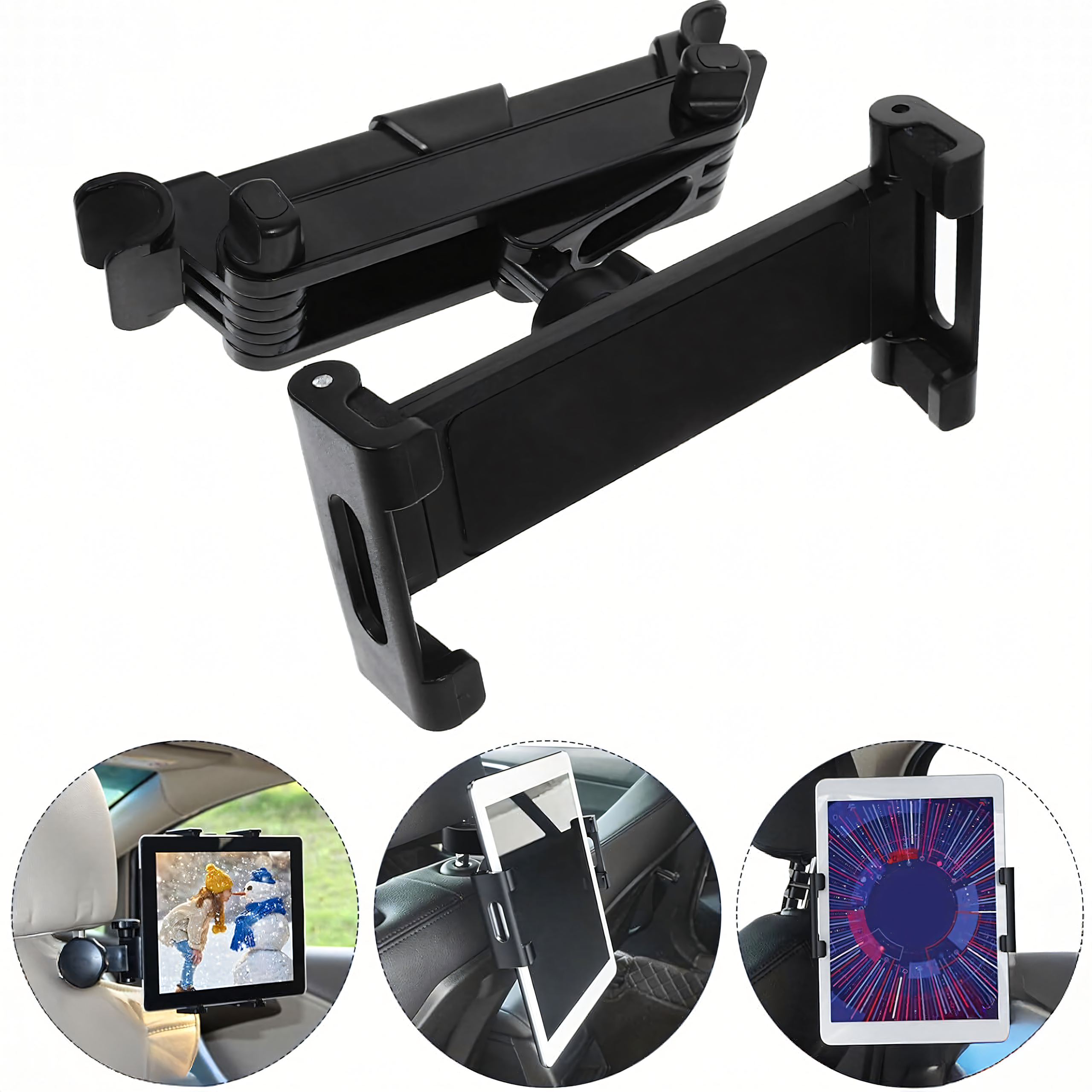 Auto peatugede kinnitus 360° tahvelarvutile ja telefonile
