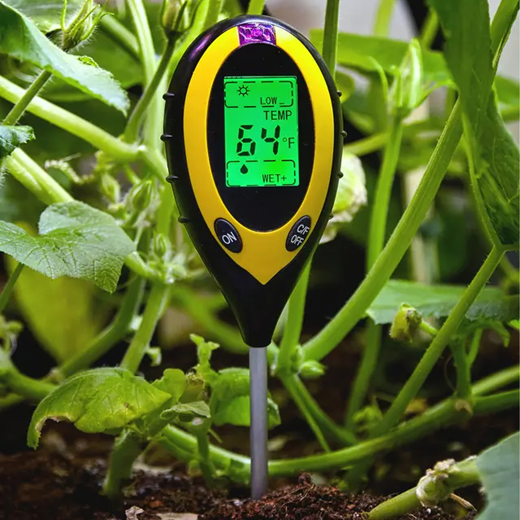 4-ühes mulla pH-tester ja temperatuuri mõõtja RC-K-2341