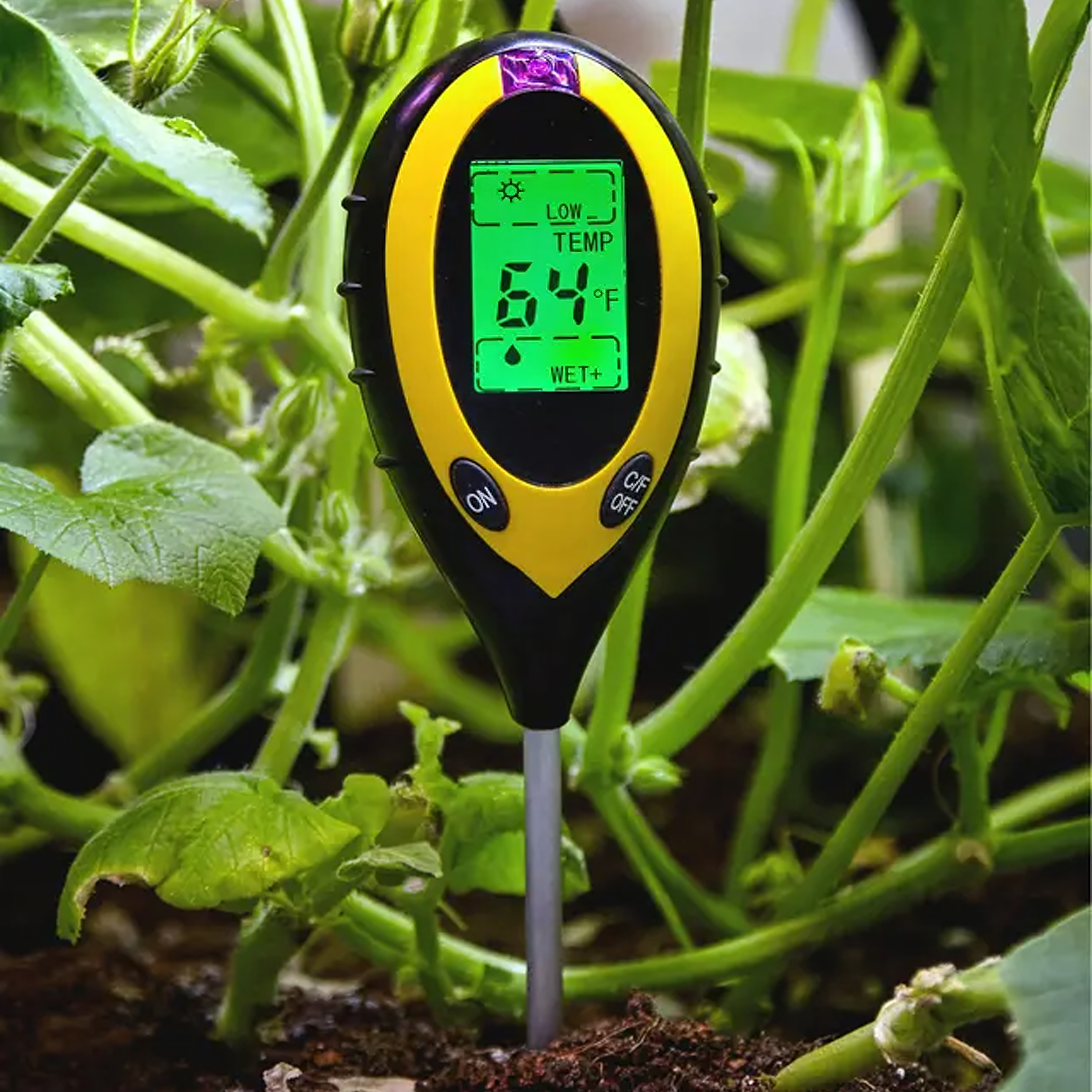 4-ühes mulla pH-tester ja temperatuuri mõõtja RC-K-2341