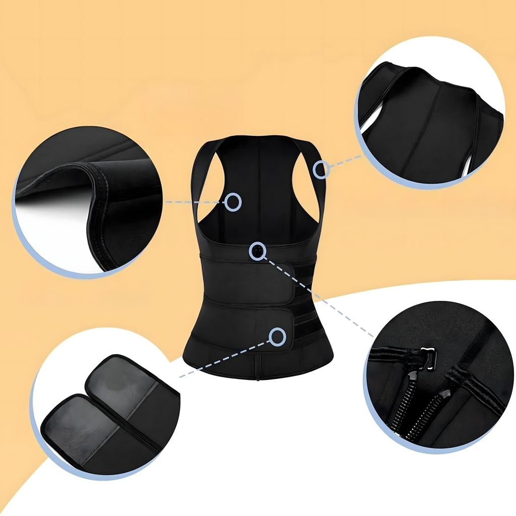 Women's Neoprene Fitness Vest Sauna Training S