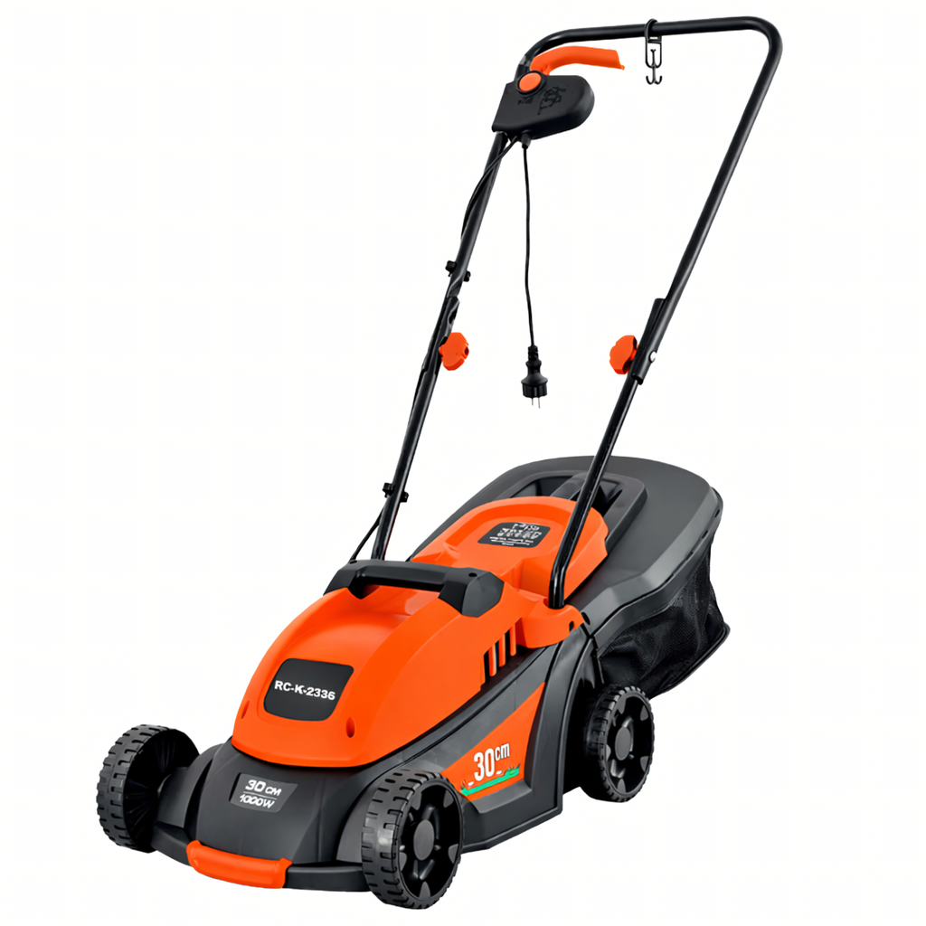 Lightweight Powerful Electric Lawn Mower with Large 35L Grass Box 1000W
