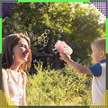 Bubble Gun Machine with Soap Solution Accessories (F2)