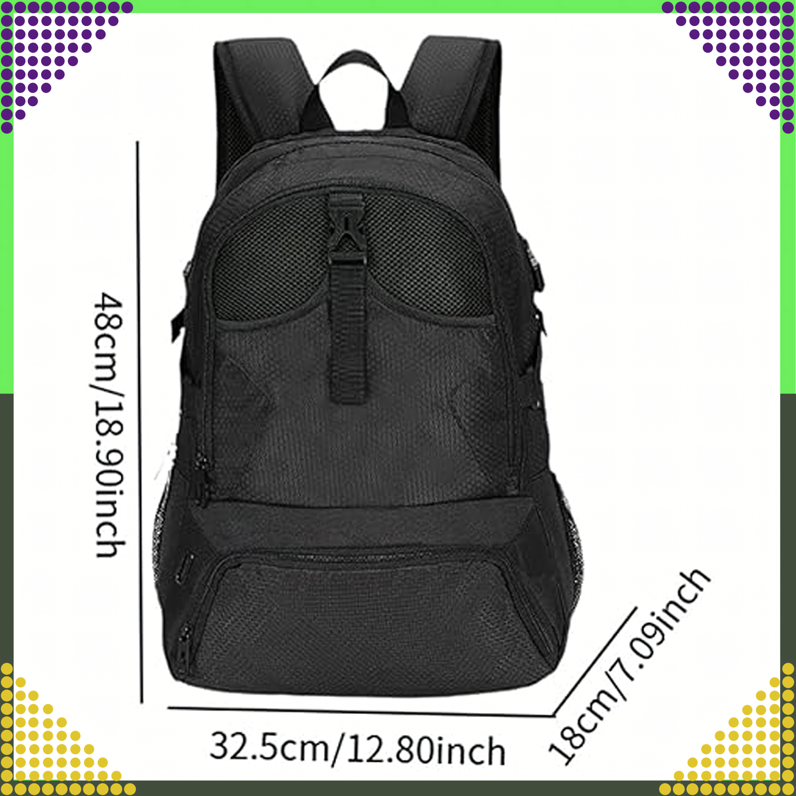 Seljakott treeningkott pallide, jalgpallijalatsite ja korvpalli jaoks