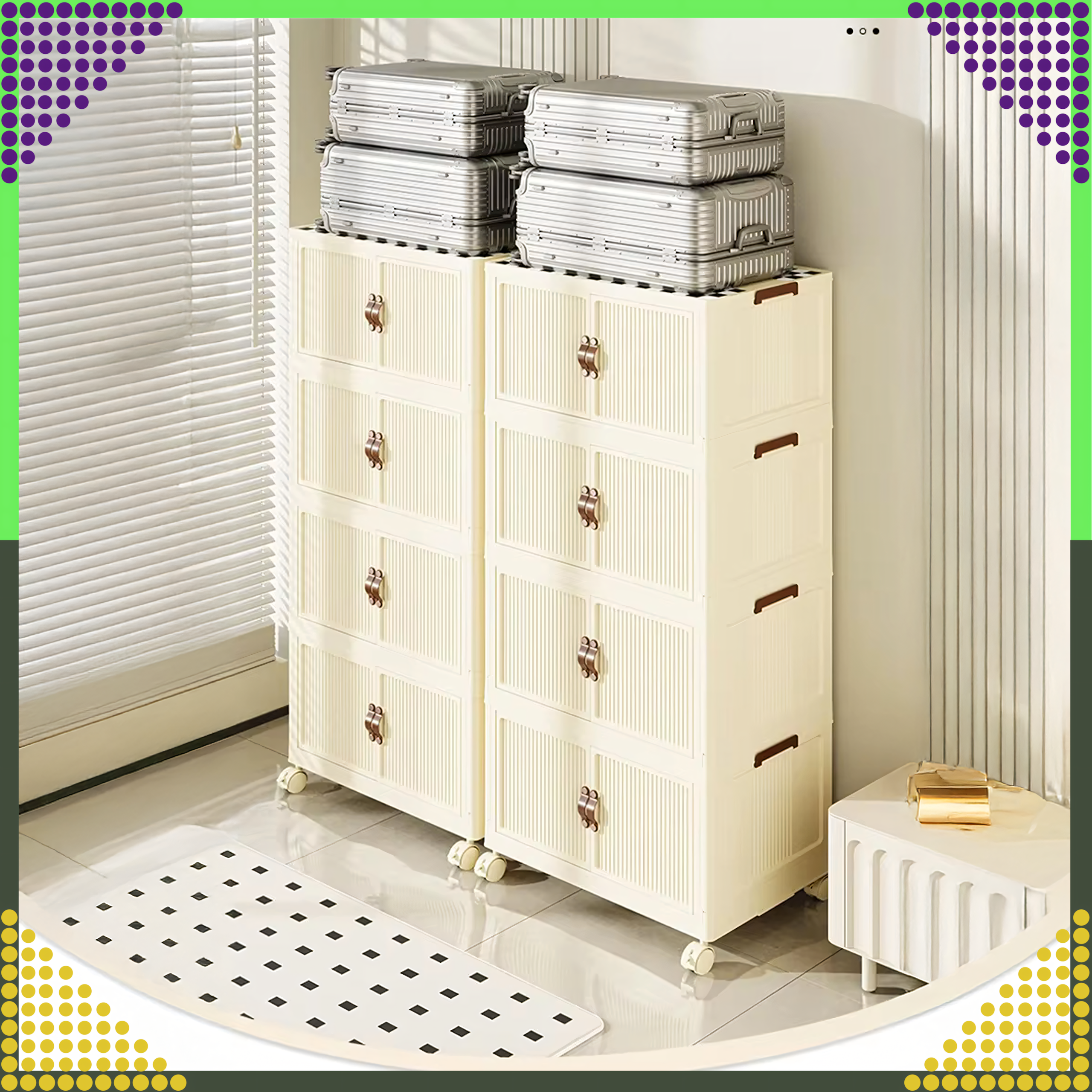 Cabinet Storage Shelf Plastic Organizer Foldable Storage Box