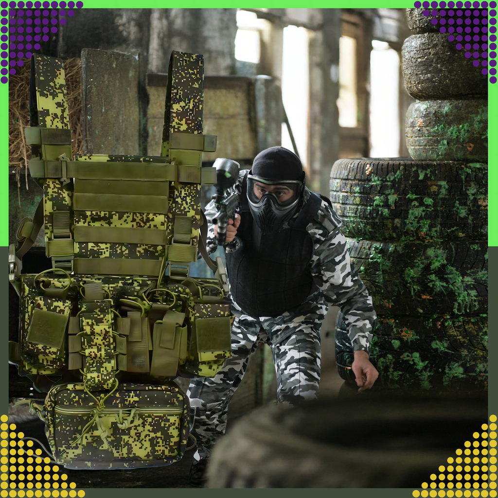 Tactical Military Protective Molle Vest Lightweight Airsoft Airsoft Dispenser