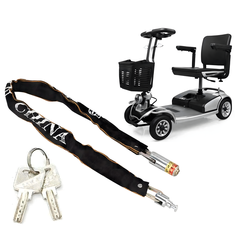 Lukustusklamber jalgratta ja mootorratta turvalisuseks, 2 x võti, tugev, 125cm