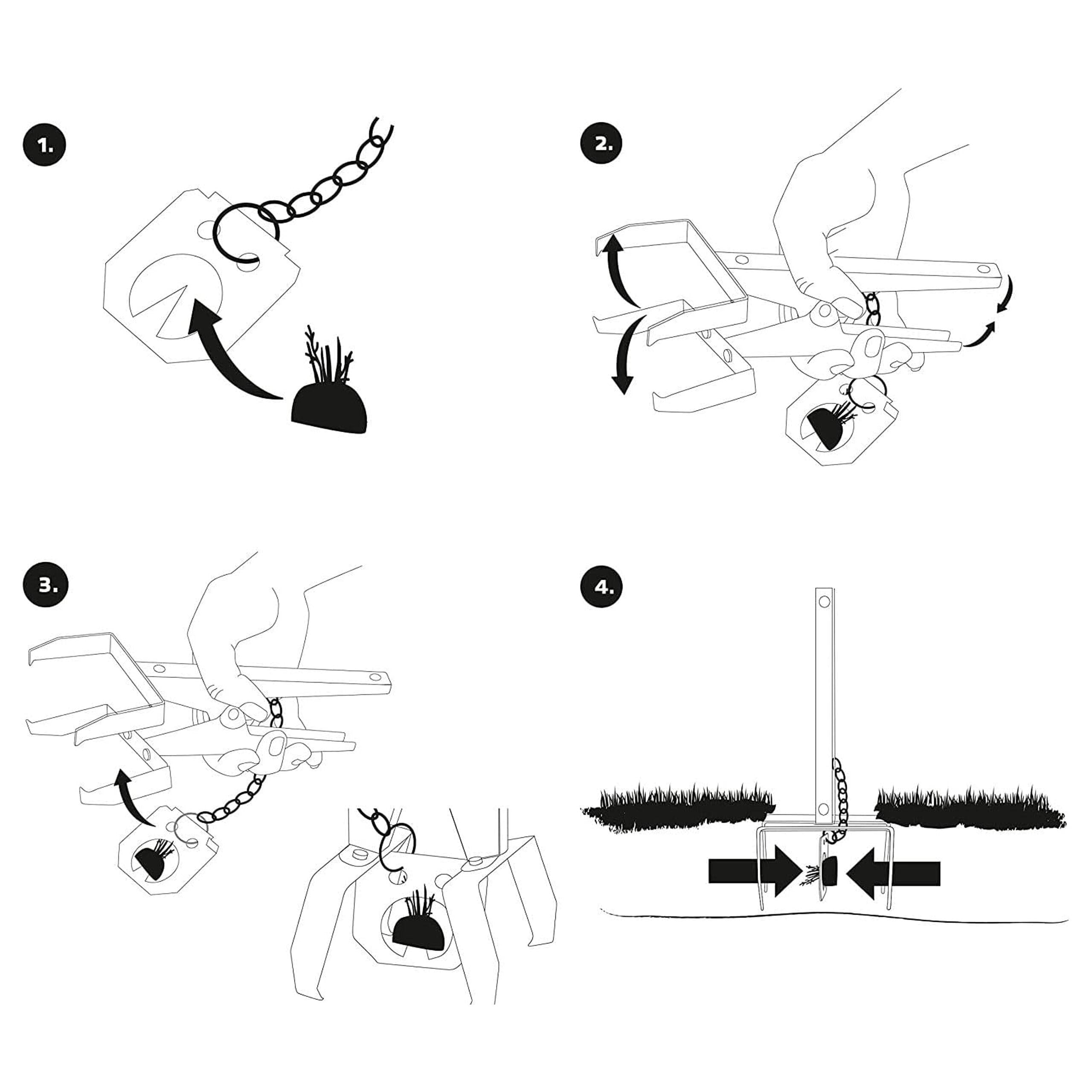 Scissor-Style Mole Trap for Eliminating Moles, Voles, Rodents, and Shrews