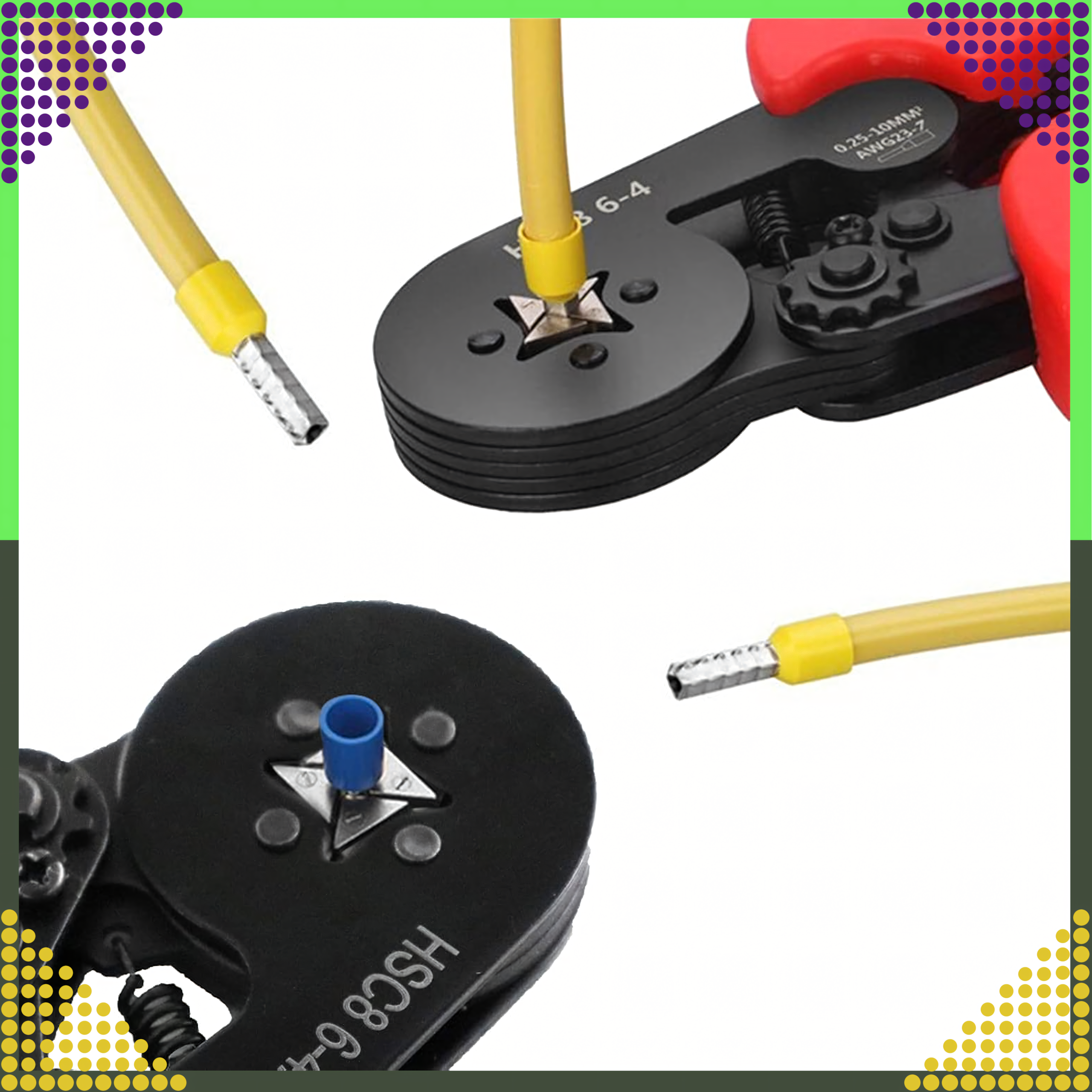 Pressimistangid kaabliotsahülsside jaoks 0.25-10mm²