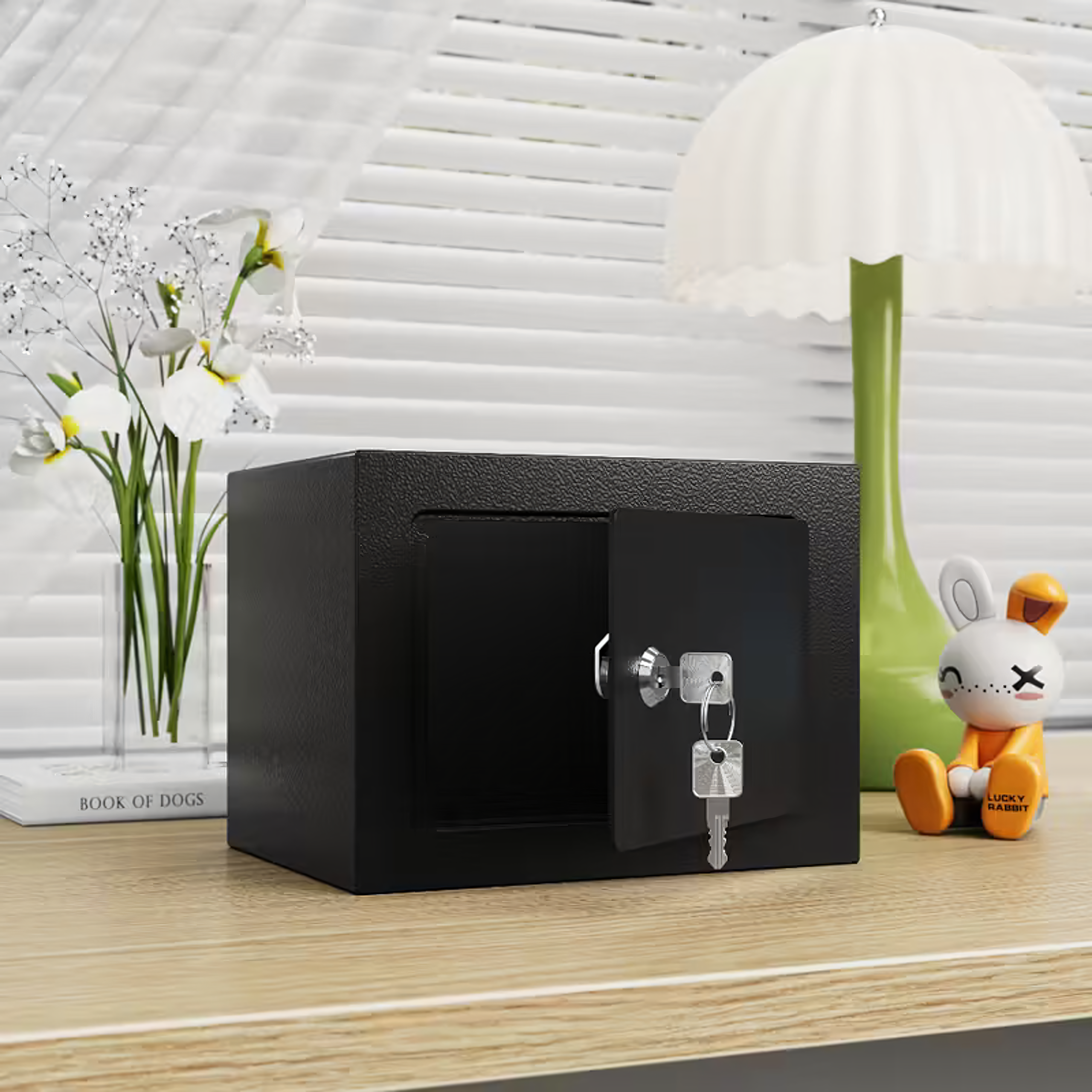 Home Office Safe Box with Key Lock