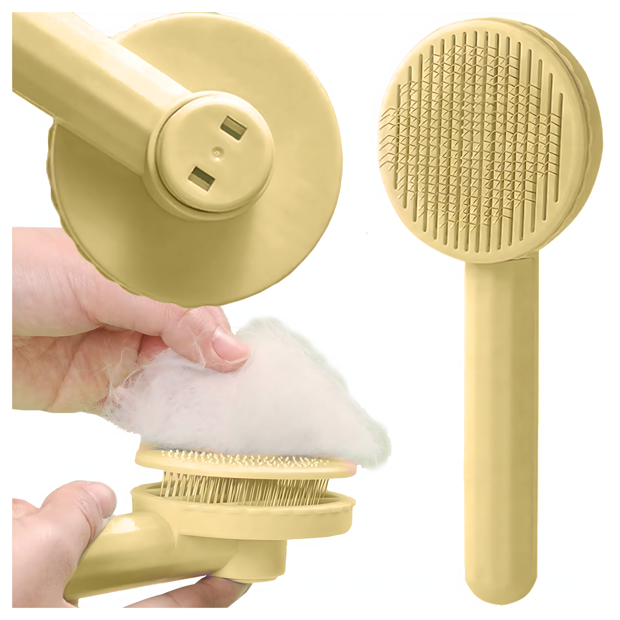 Isepuhastuv hari koera- ja kassikarvadele, ergonoomiline kamm