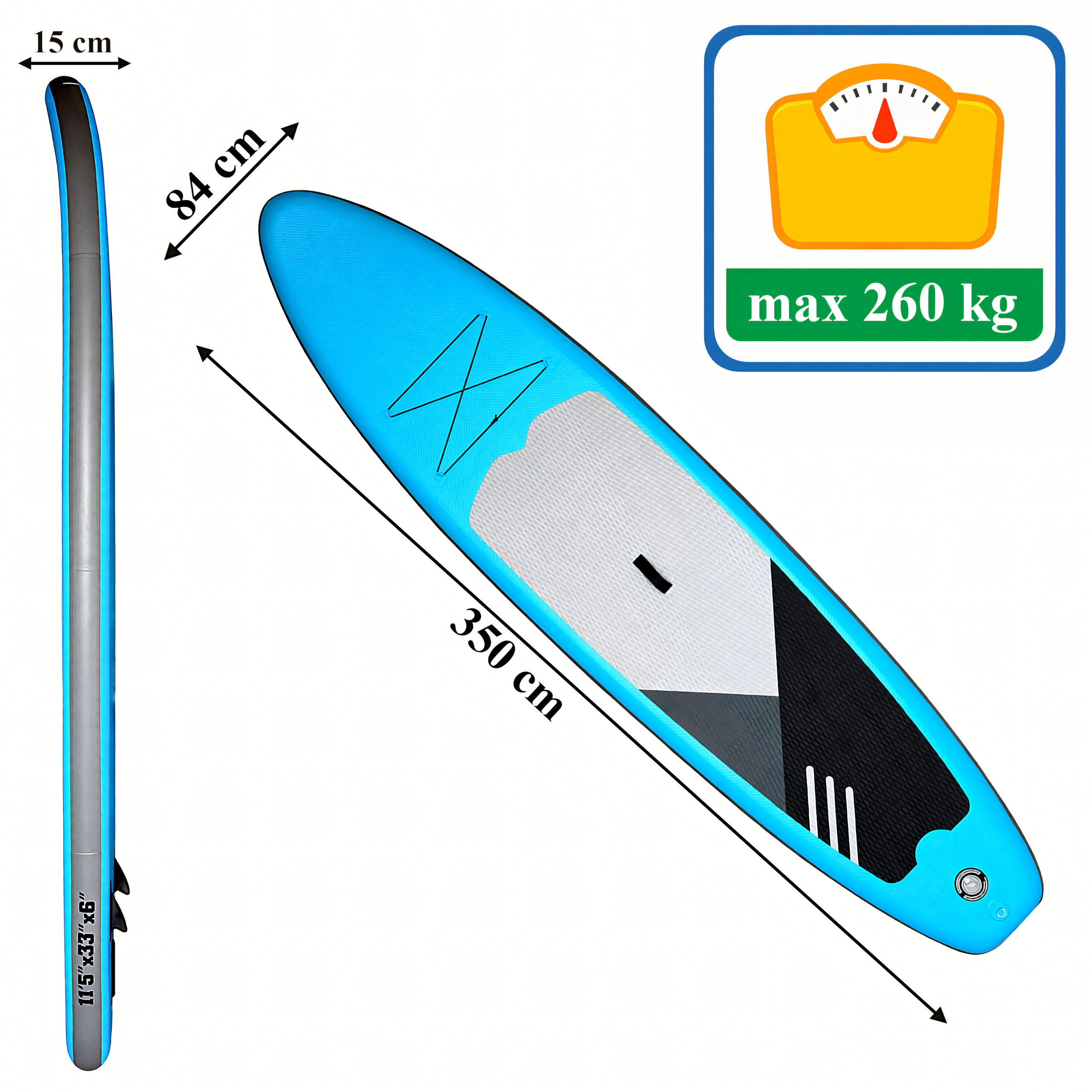24x Inflatable Stand Up Paddle Boards 350 cm with Accessories