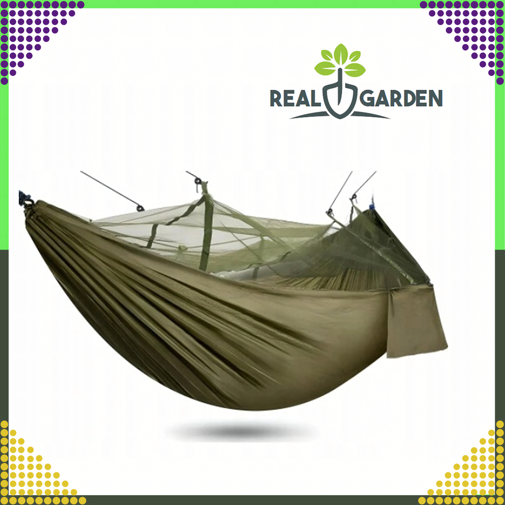 Hammock with Mosquito Net Tourist Survival Picnic Deckchair Large up to 180 kg