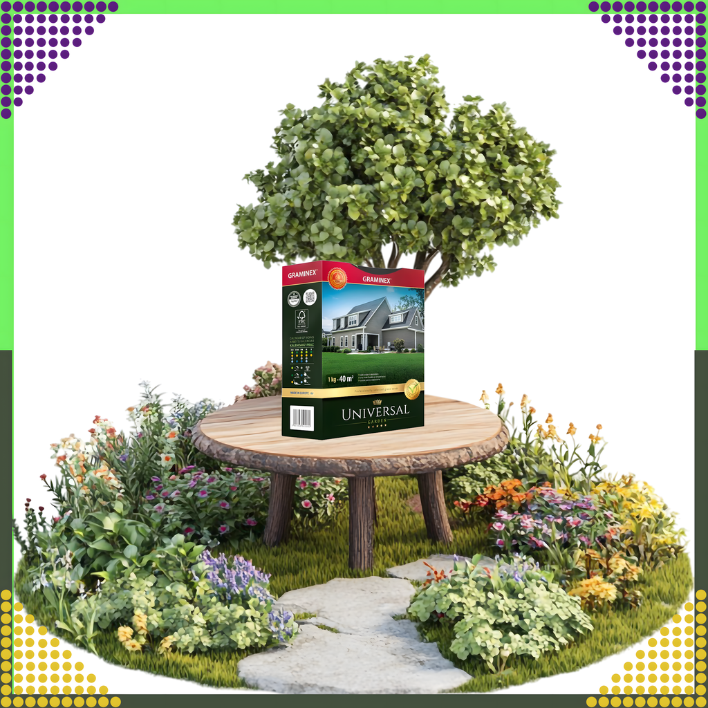 Premium Universal Grass Seed Mix 1kg for 40m² Resistant