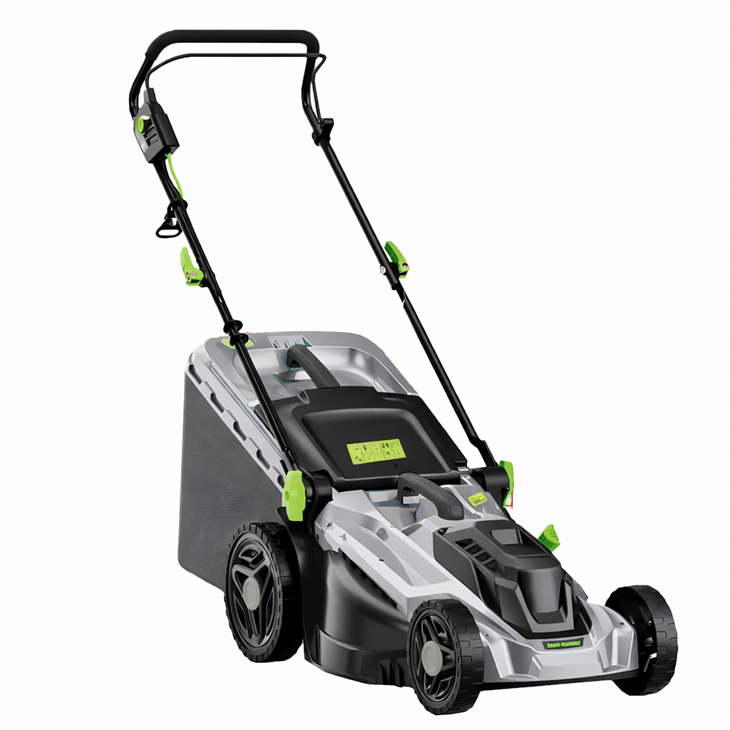 Electric Lawn Mower Lightweight Powerful with Large 50L Grass Box 2400W 43cm
