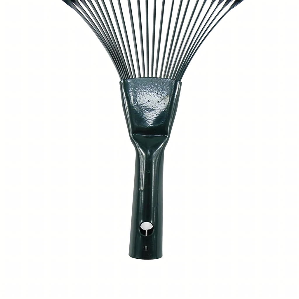 Garden Fan Leaf Rake 42cm with 120cm Wooden Handle