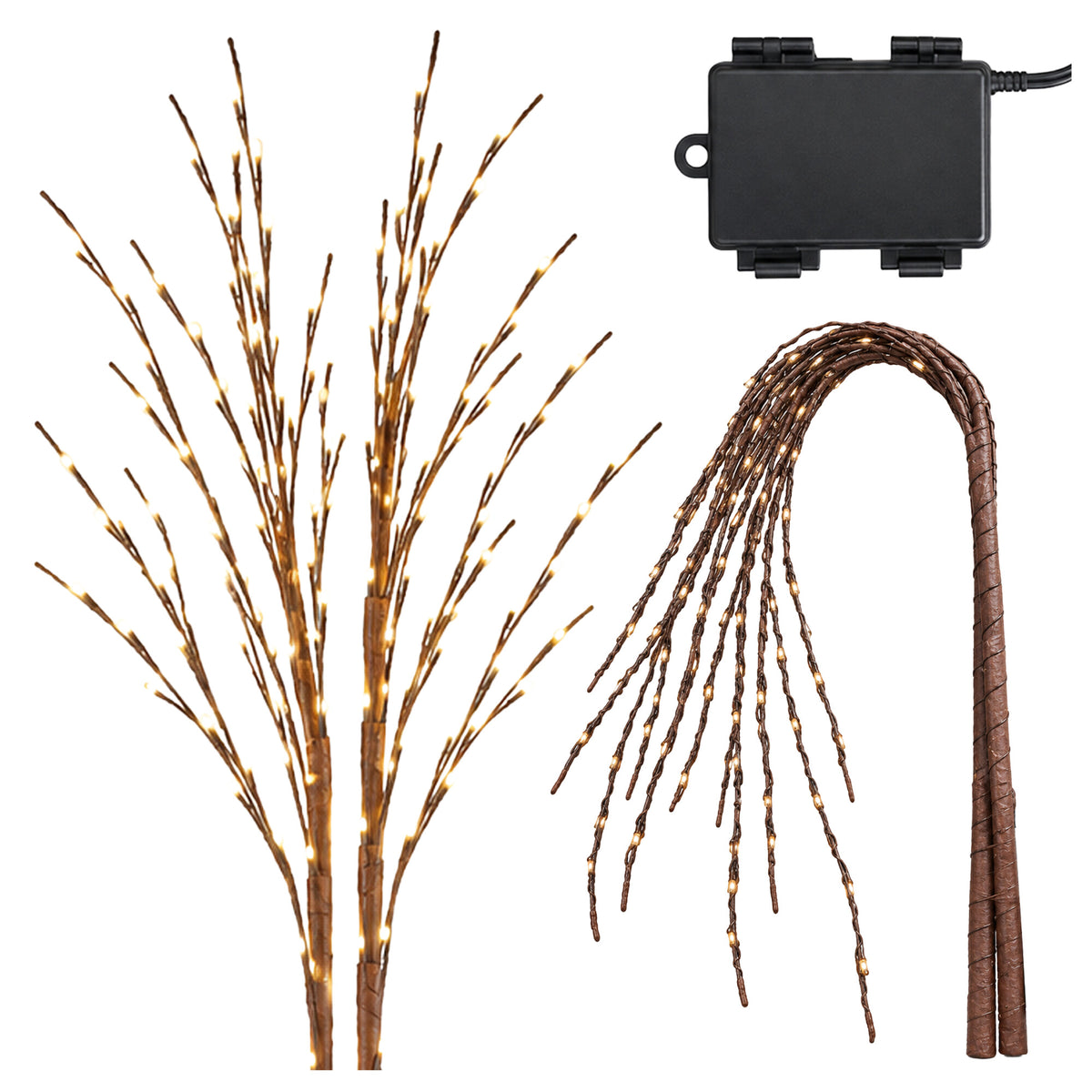 LED-jõuluoksakaunistuste komplekt 2 tk RC-K-2874