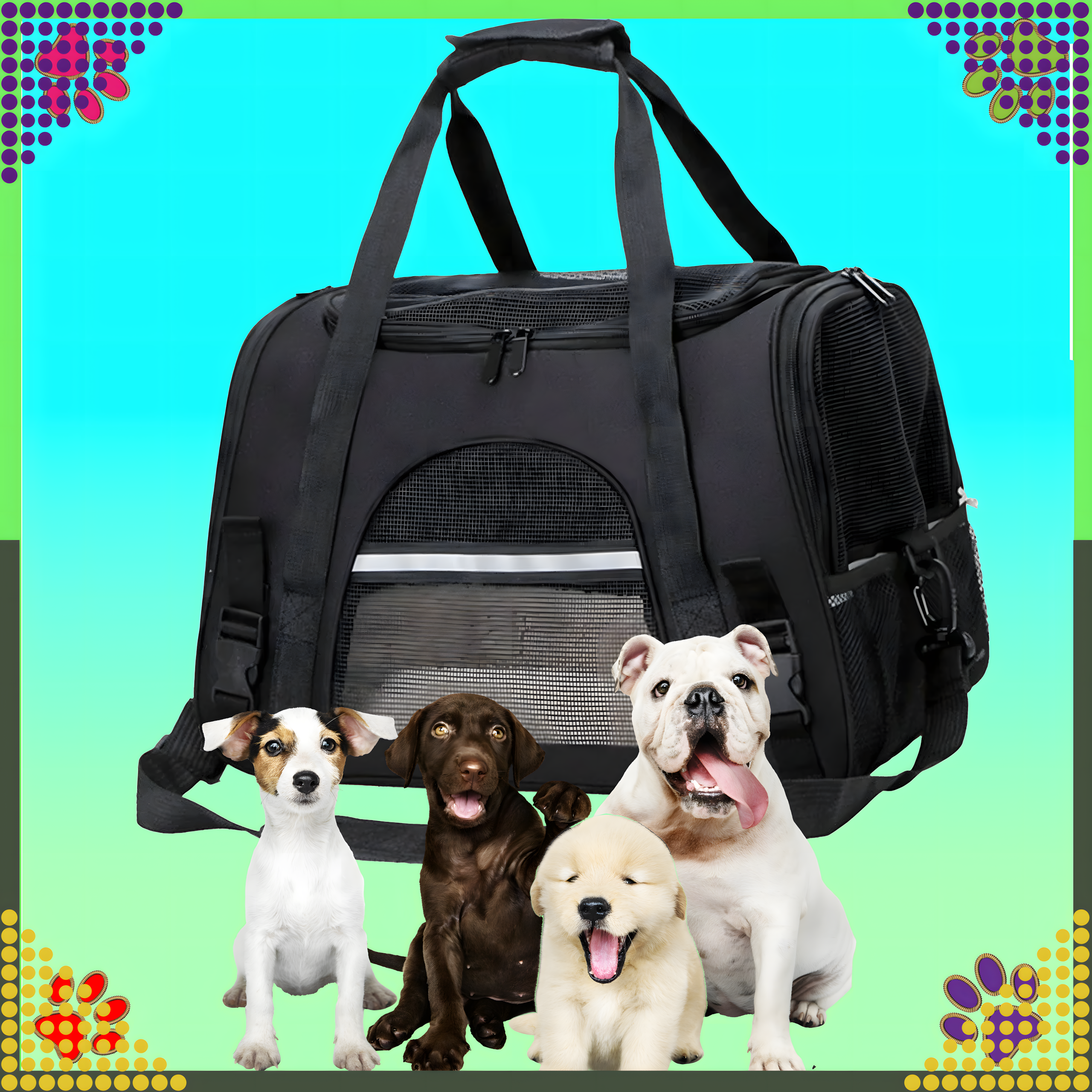 Suur transpordikott koera, kassi, jänese ja teiste loomade aedikule, autosse