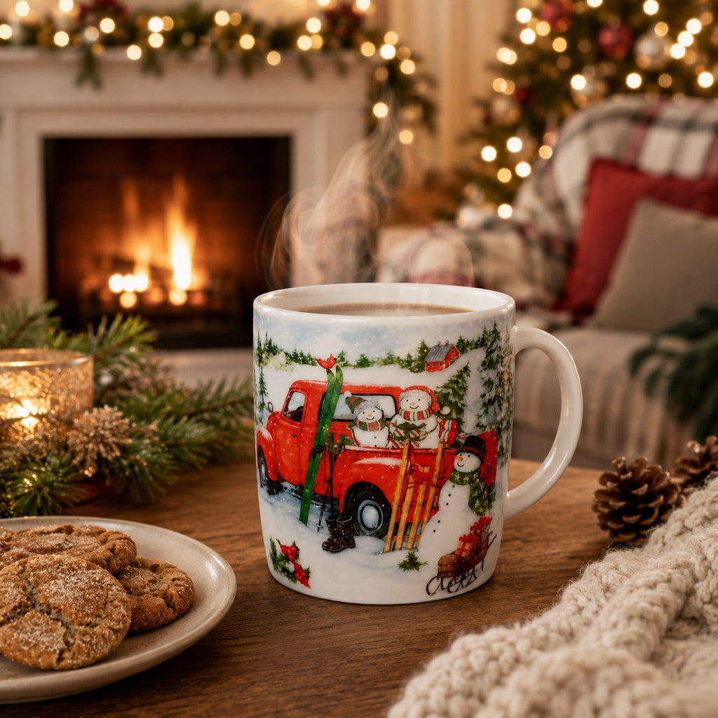 Christmas Mug Santa Snowman Christmas Tree Gift 200 ml