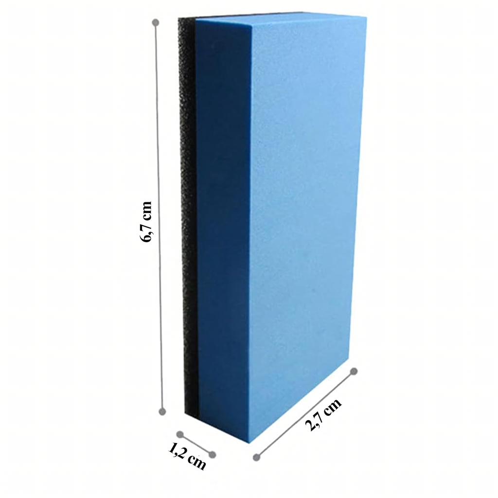 Cube applicator for applying quartz coatings, ceramics and waxes