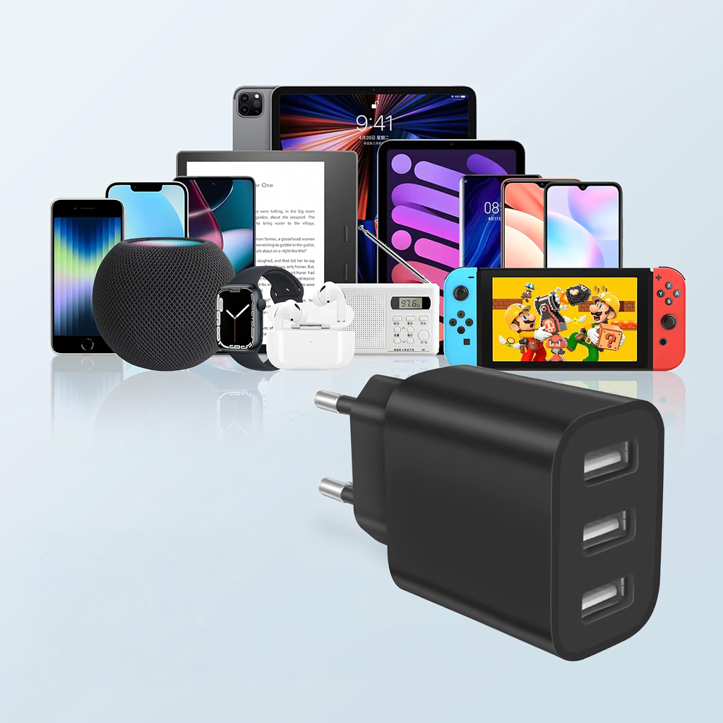 Strong Cube seinalaadija 3 x USB universaalne USB 3 porti 5V 3.4A