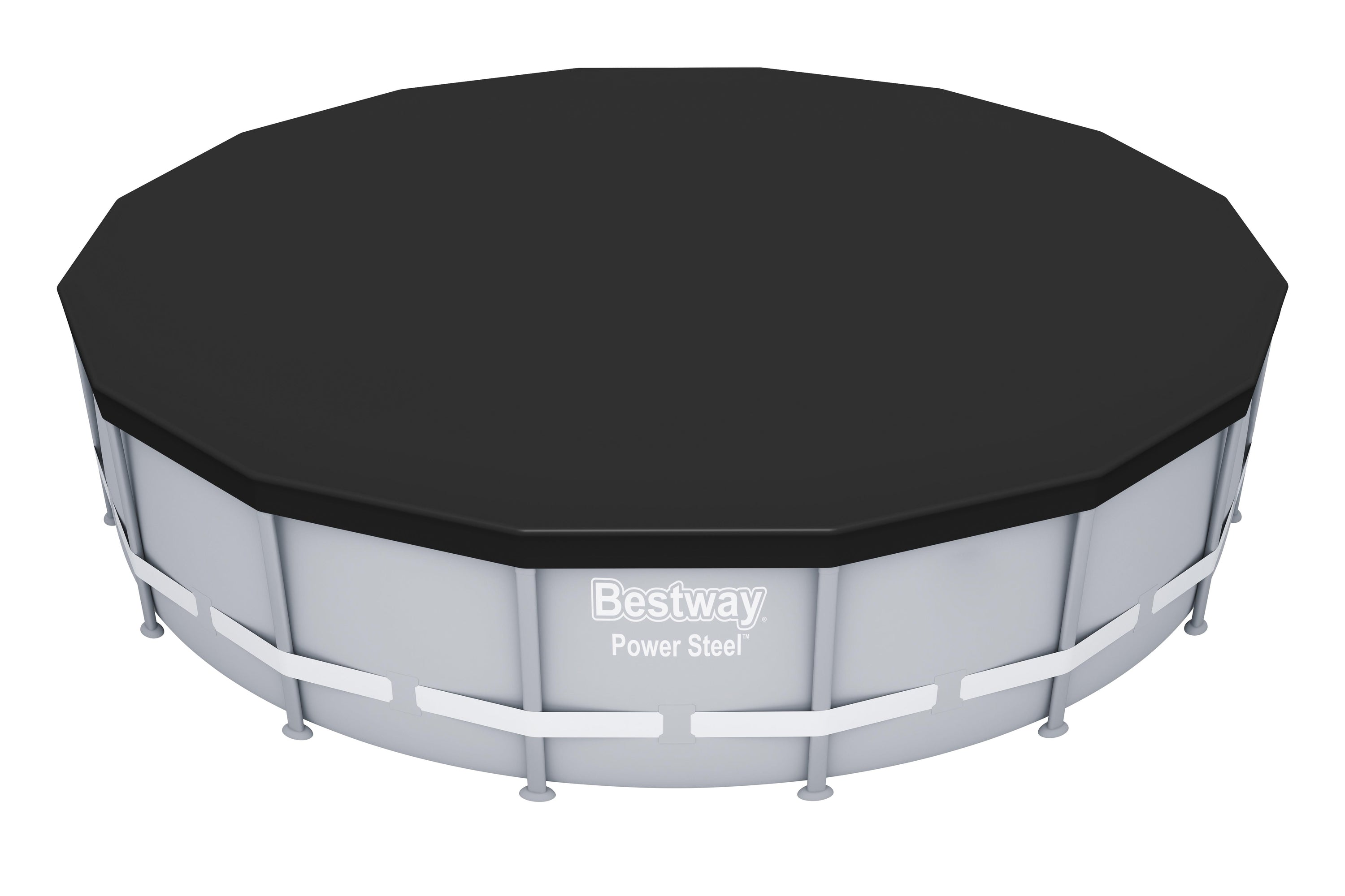 Bestway 58249 PVC basseinile mõeldud kaitsekate, Ø 488 cm, Black