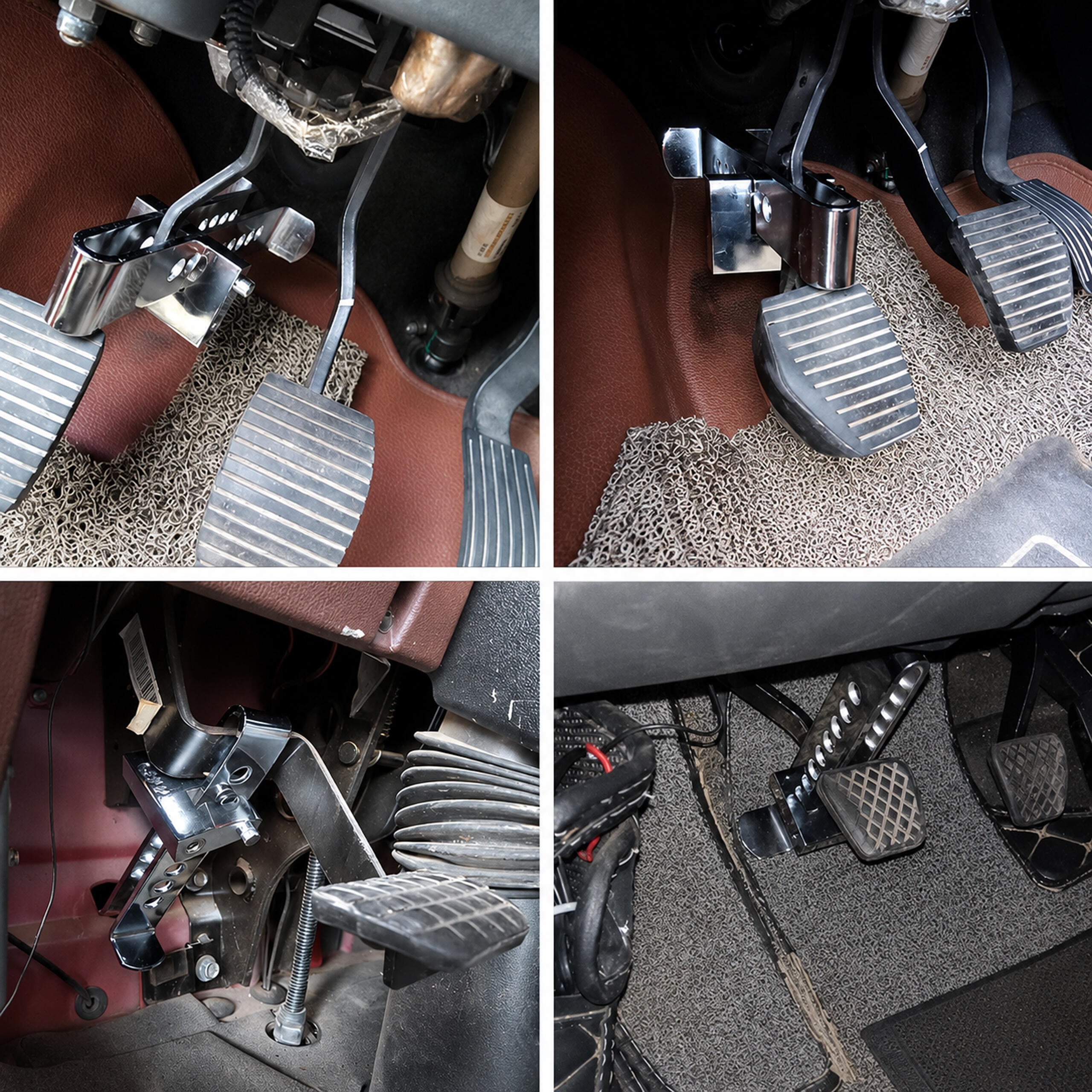 Steel Anti-Theft Clutch and Brake Pedal Lock for Car