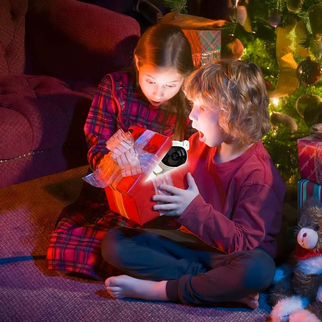 Tähtede projektor Astronaut Öölamp Projektor lapsele Kosmos Kaugjuhtimispult