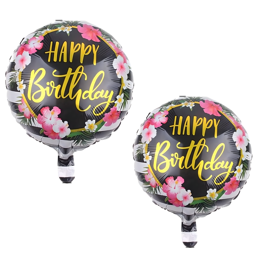 Havai Aloha õhupallide komplekt sünnipäevadeks ja sünnipäevapidudeks 5 tk