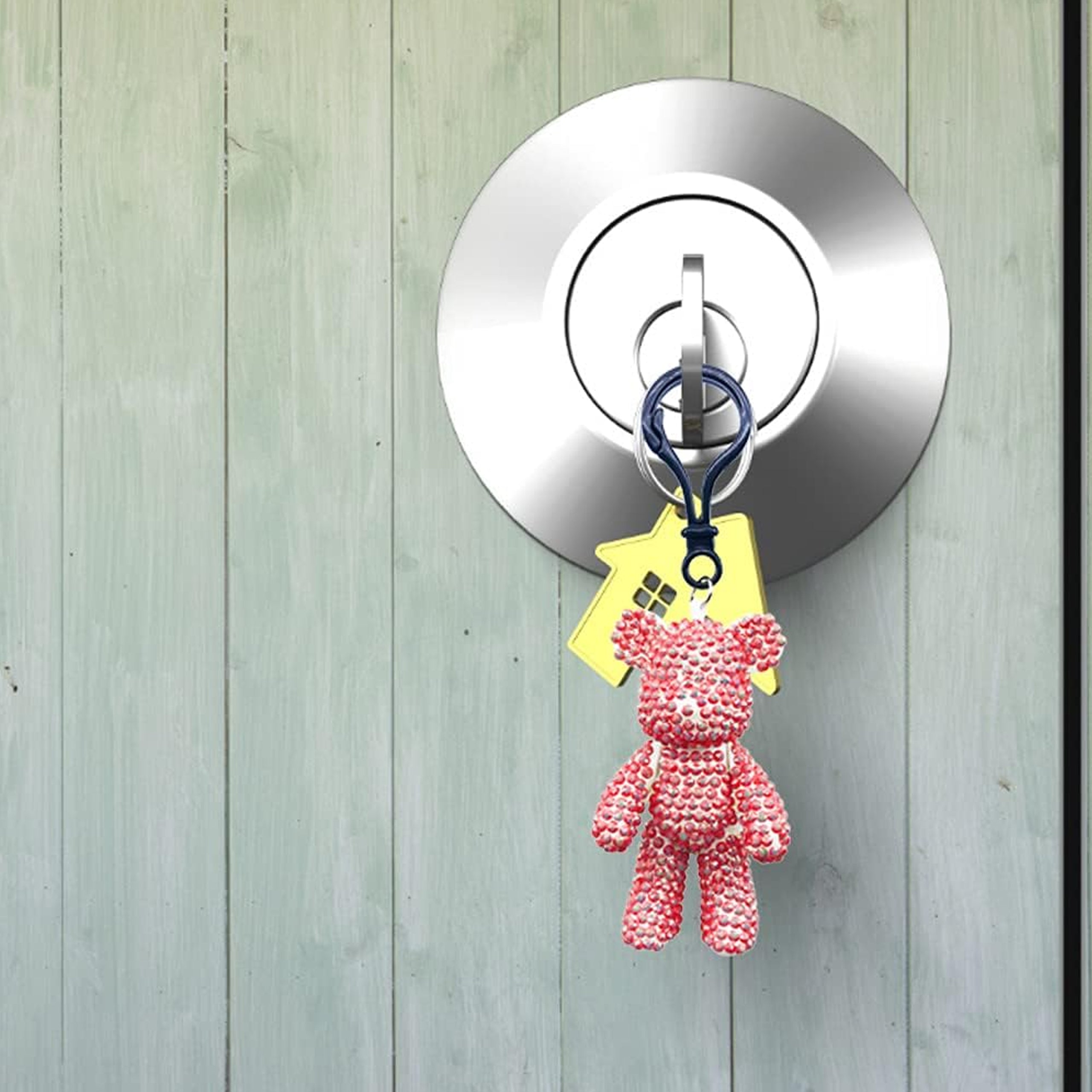 Teemanttikandi isetegemise võtmehoidja karu 6.5 cm