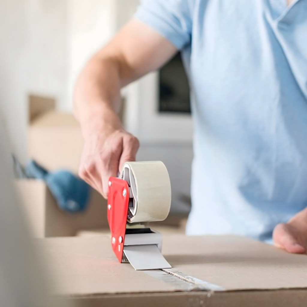 Läbipaistev liimiga pakketeip 48mm x 100m