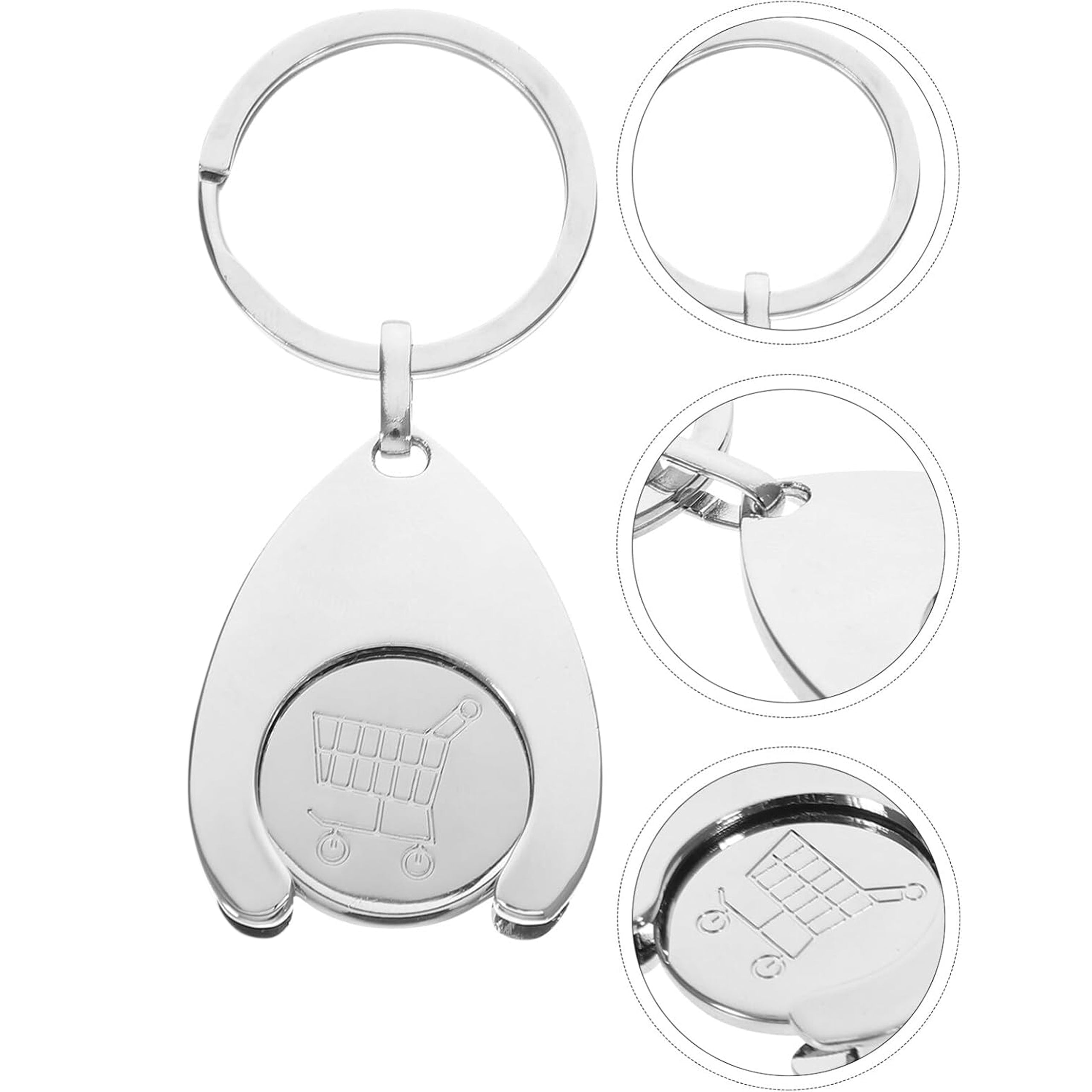 Keychain Token for Shopping Cart 2 in 1