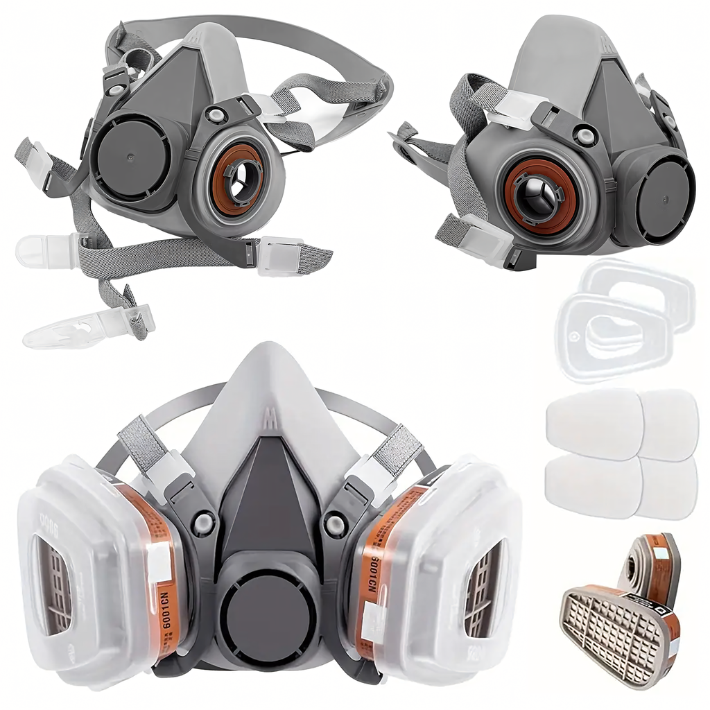 Protective Half Mask Dust Filter Set