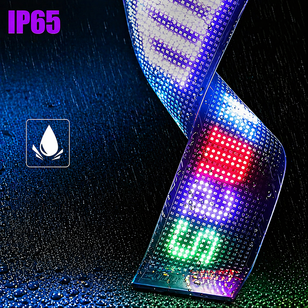 Car LED Display Panel Light Devil Eyes IP65 19x89cm