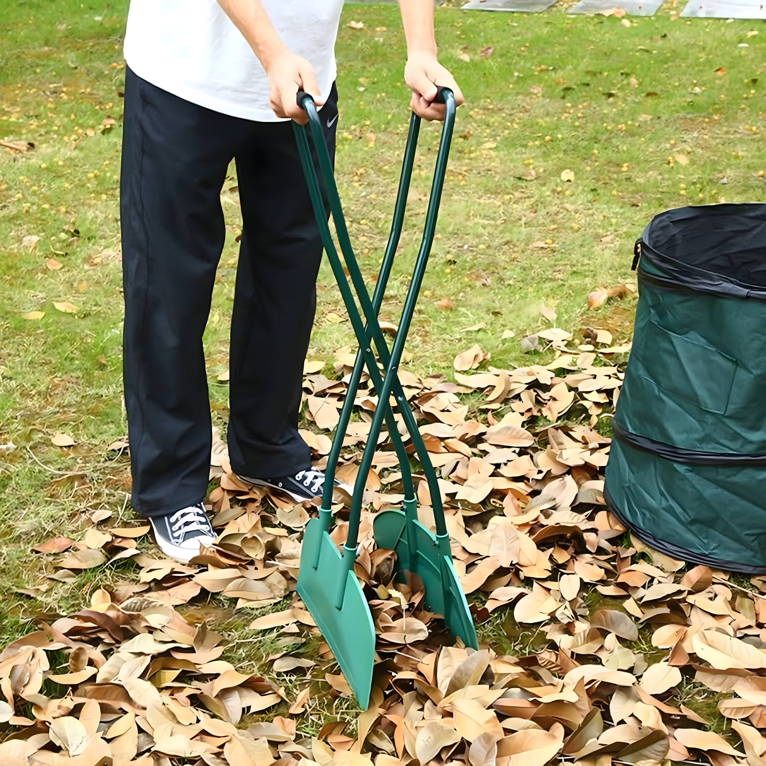 Collector Grapple Leaf Rake Ergonomic Leaf Collecting Device