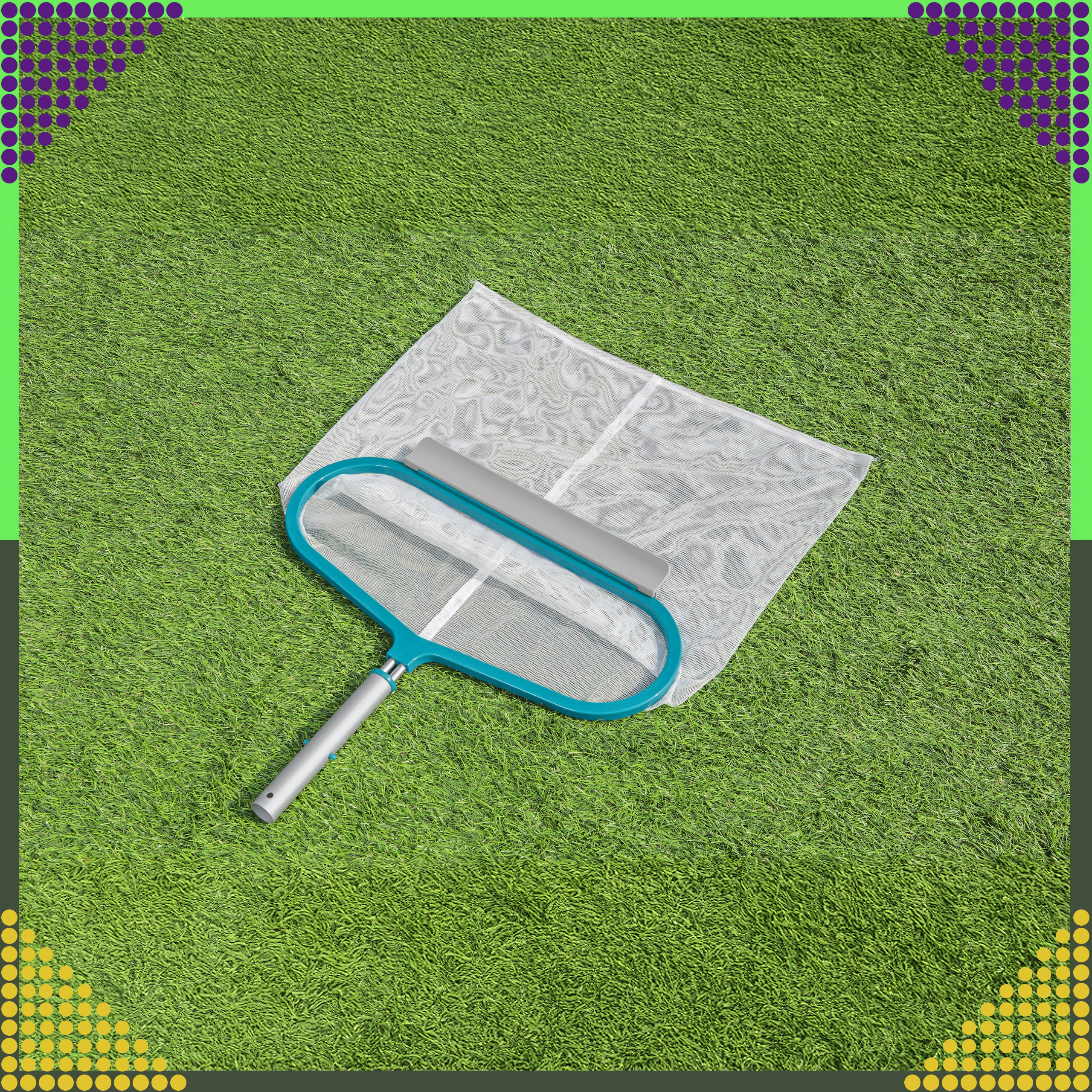 Bestway 58661 AquaNet Deluxe võrguga basseini lehekoguja 50x48x2.8 cm