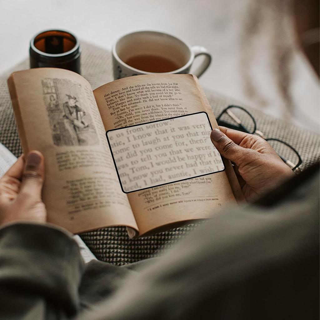 Fooliumist suurendusklaas painduv 12 x 18 cm käeshoitav lugemiseks