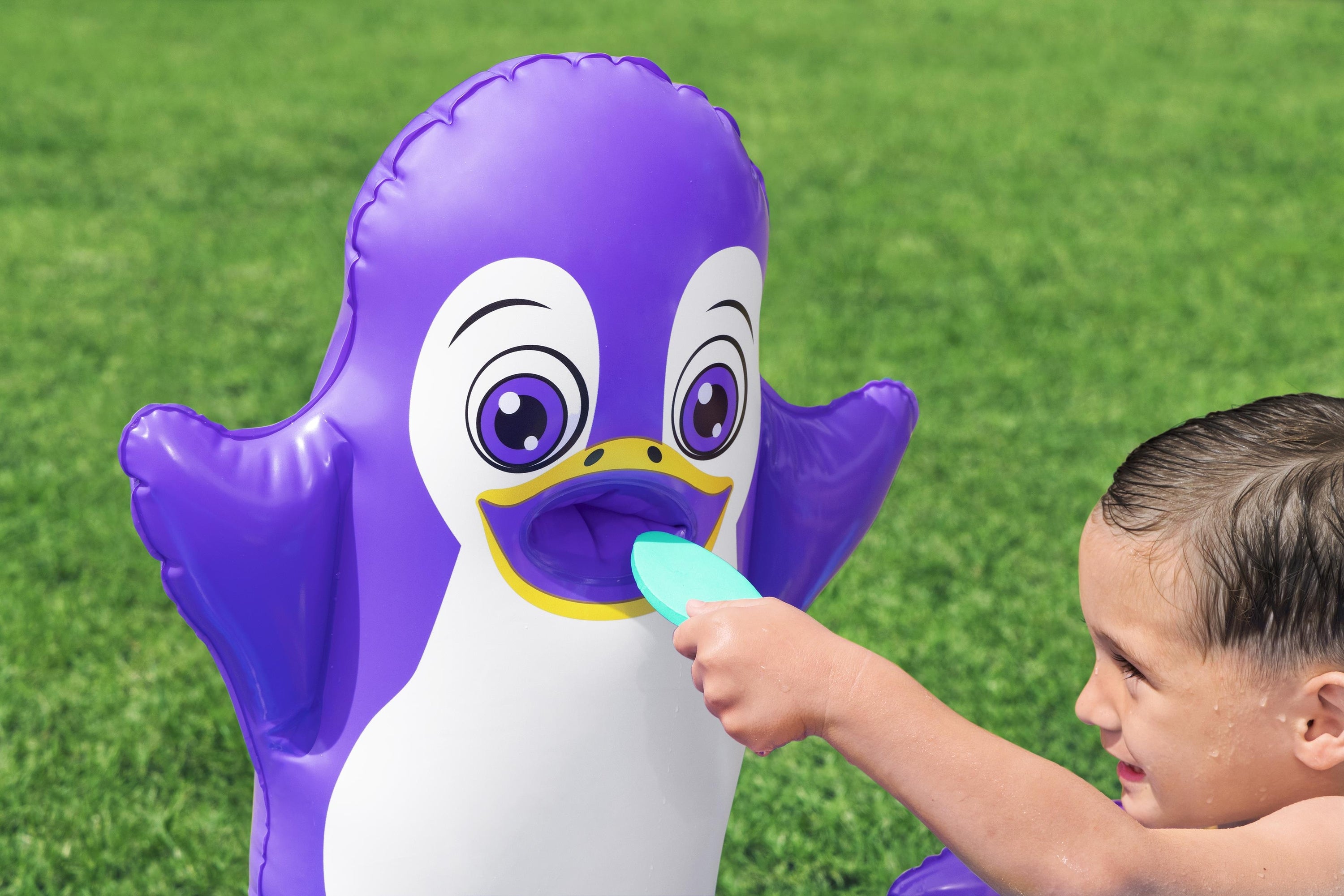 Bestway 53156 mänguväljak täispuhutav aiamänguala Polar Pals 134 x 131 x 73 cm