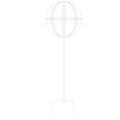 White Metal Garden Pergola Support for Climbing Roses and Flowers 50x10cm