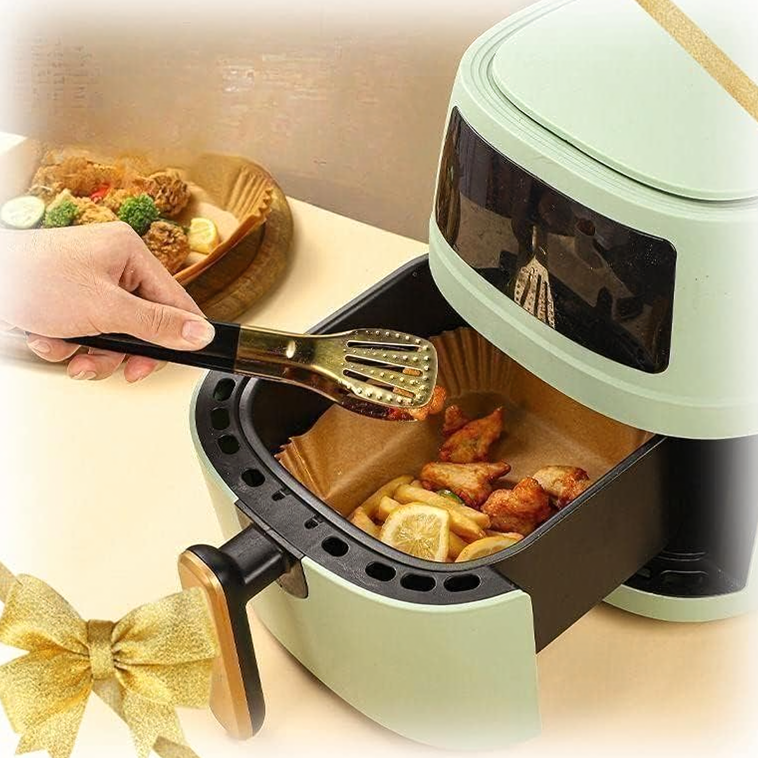 Air Fryer Paper Liners 20x20cm 100 pcs