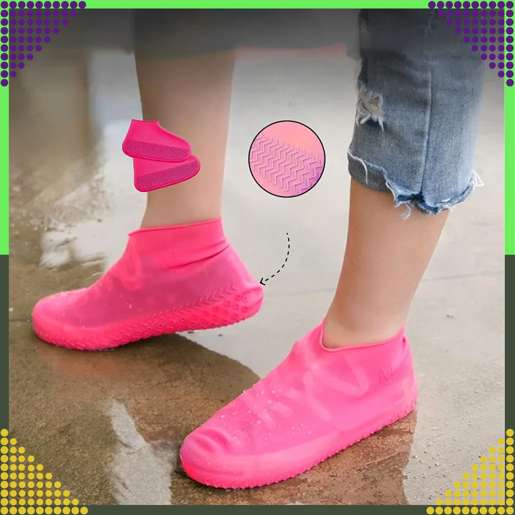 Waterproof Rain Shoe Covers Anti-Slip Rain Boots S