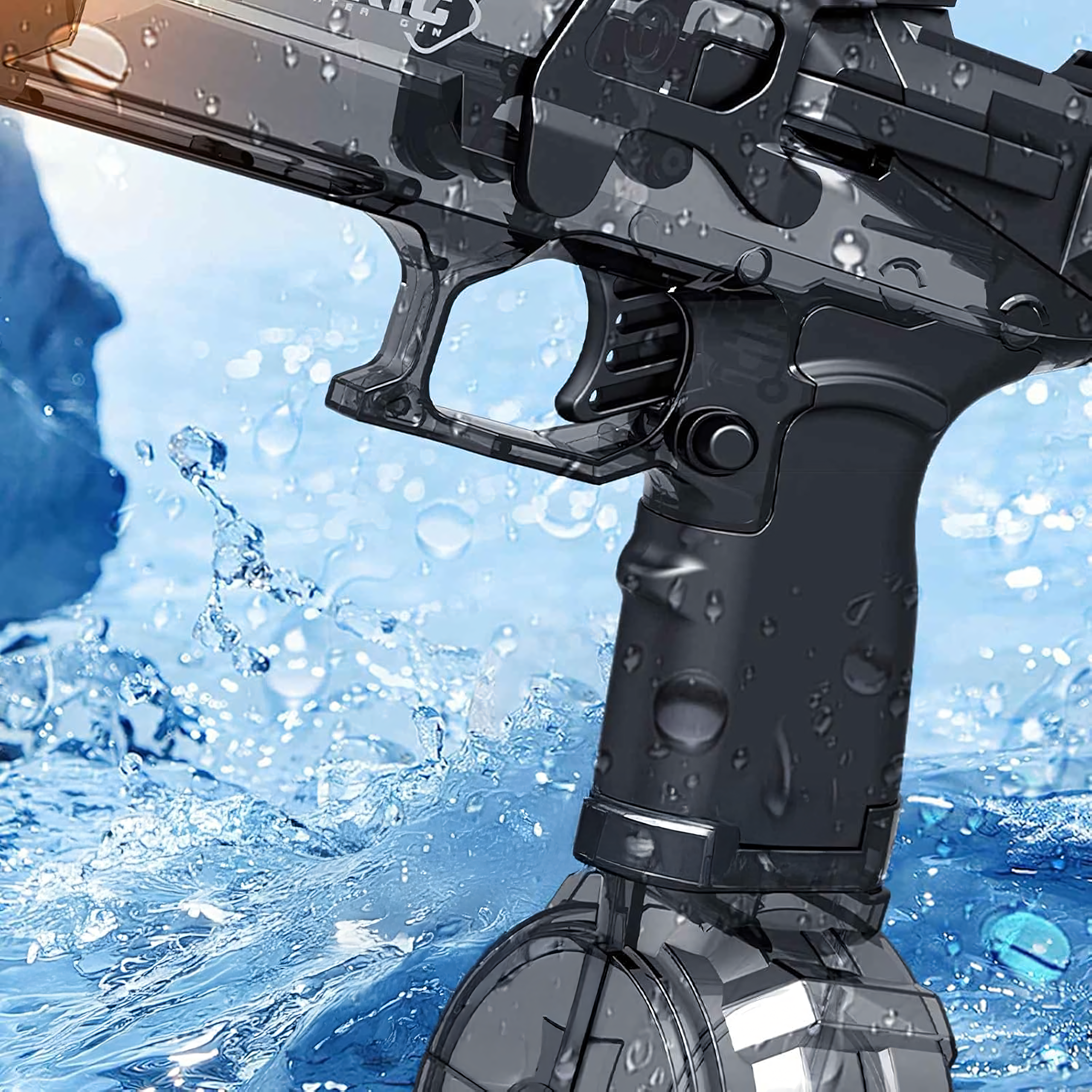 Elektriline automaatne veepüss, laetav, 10m mänguasi