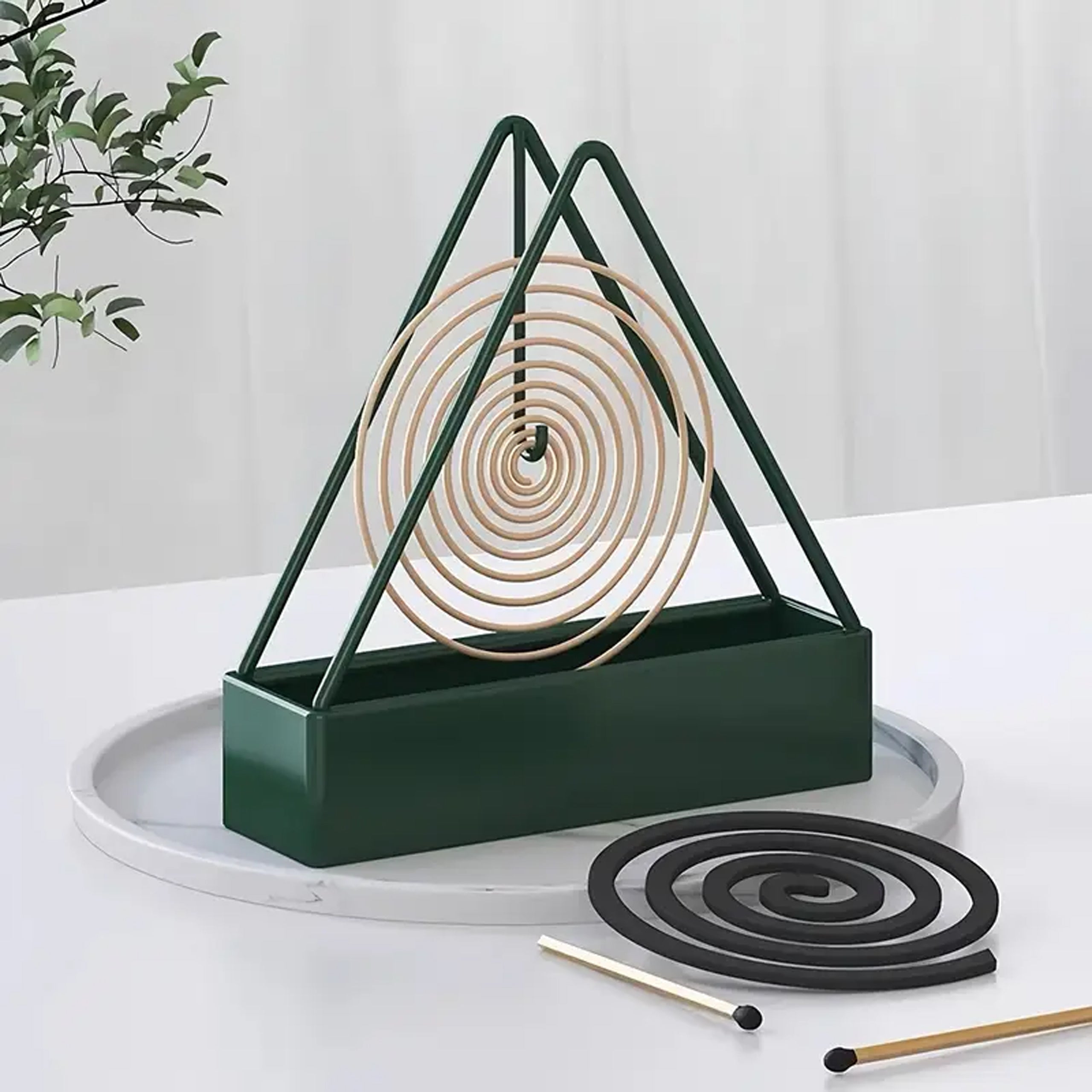 Stand Holder Container Stand for Spiral Mosquito Incense Spool