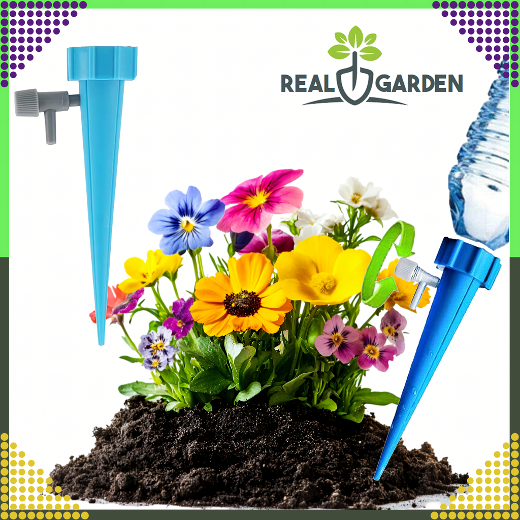 10x pudelitaoline lillepoti kastmissüsteem kraaniga aiataimedele