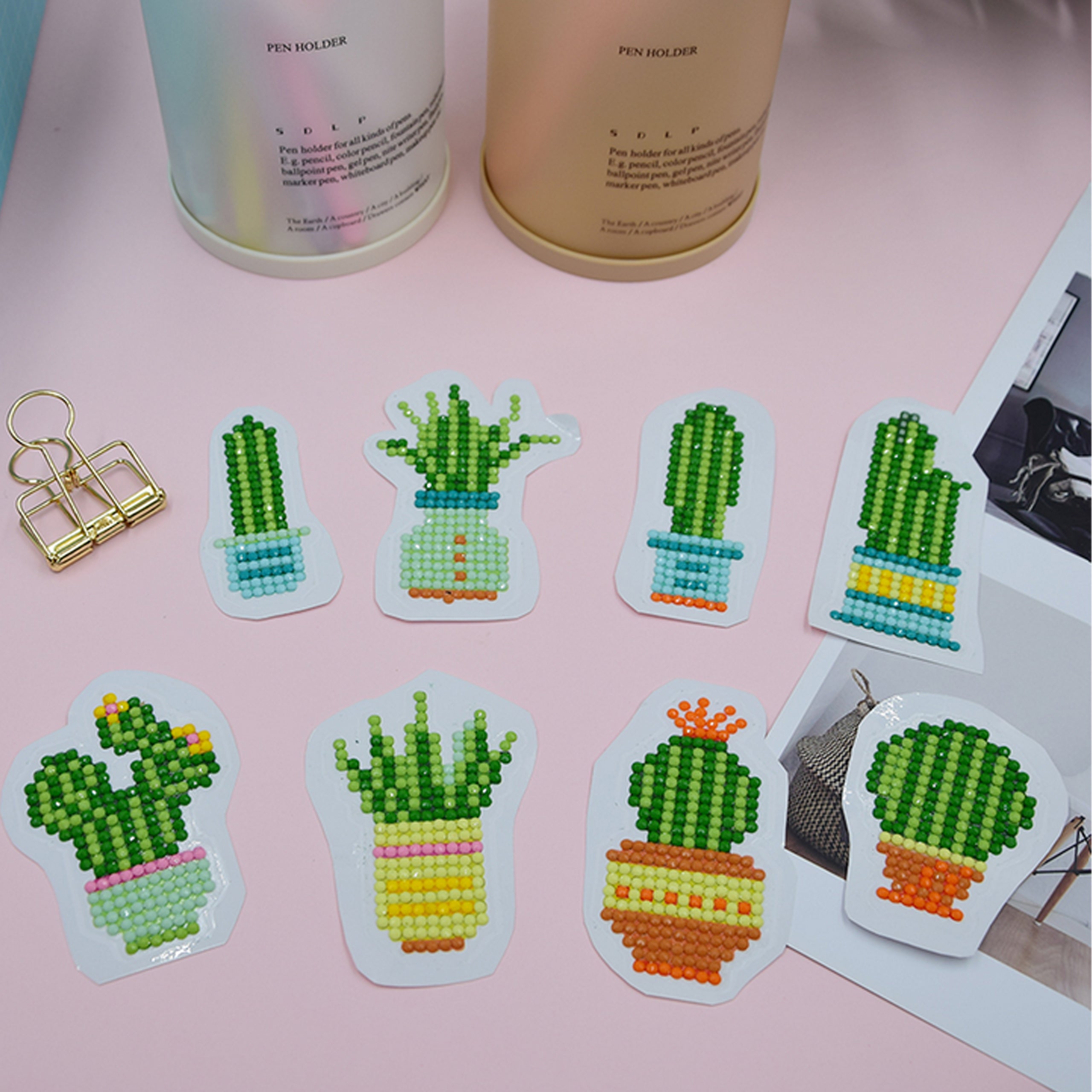 Teemanttikand, teemantkleebised, 5D mosaiikpulgad lastele, komplekt