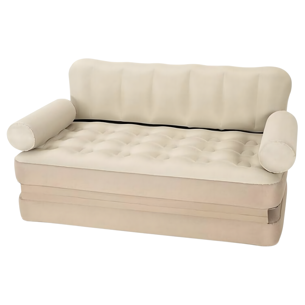 Inflatable Mattress Double Sofa Convertible Sleeping Bed for Fish Beach