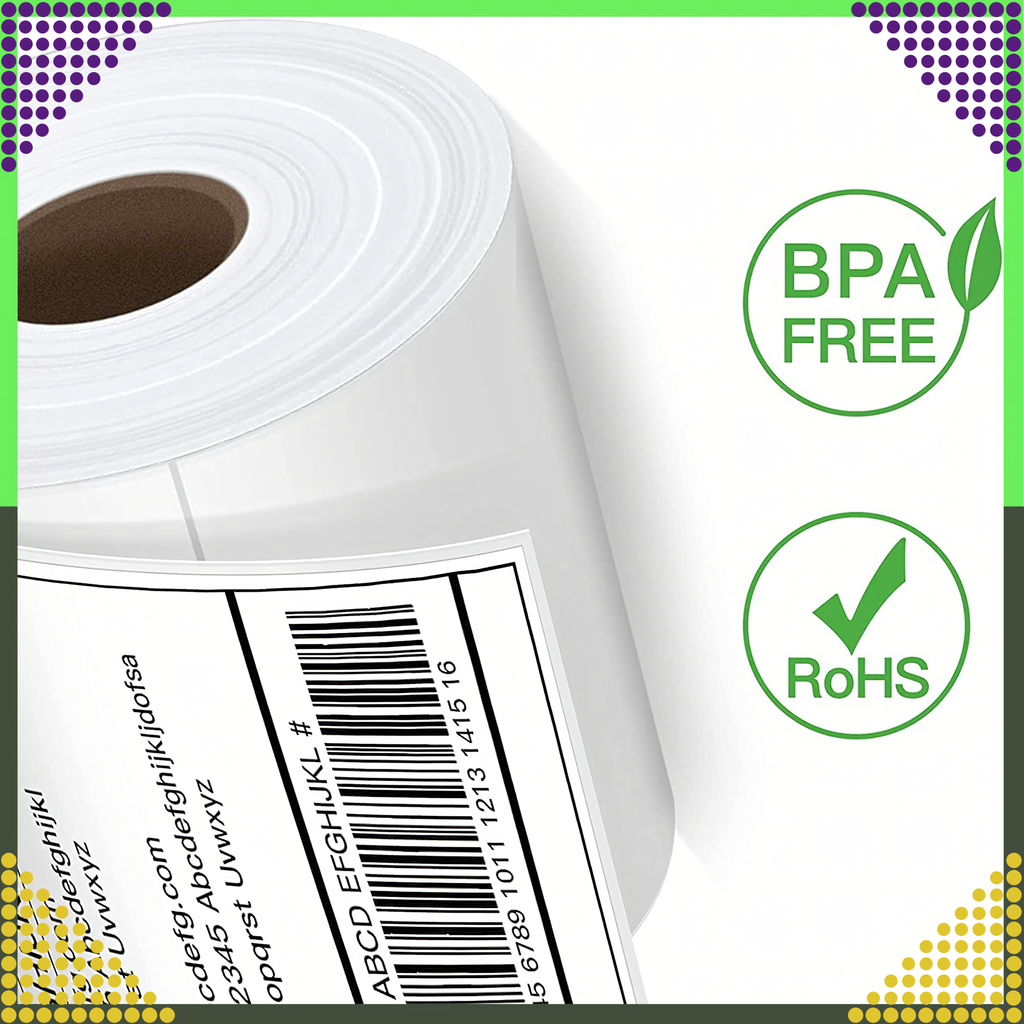 Kast 24 rulli termilisi isekleepuvaid silte valge 100x150 500 tk perforatsiooniga rull