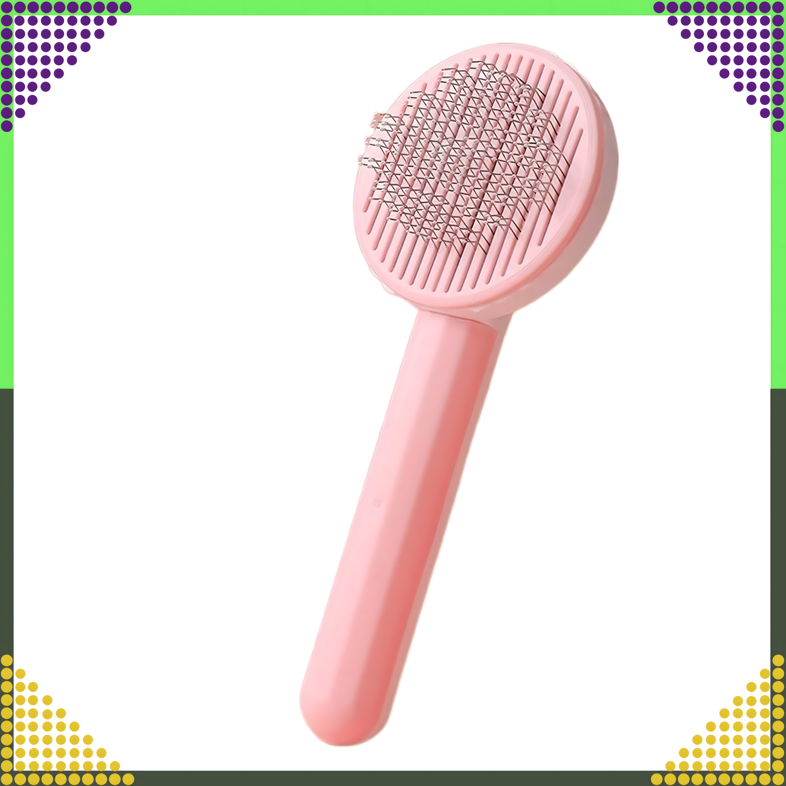 Isepuhastuv hari koera- ja kassikarvadele, ergonoomiline kamm