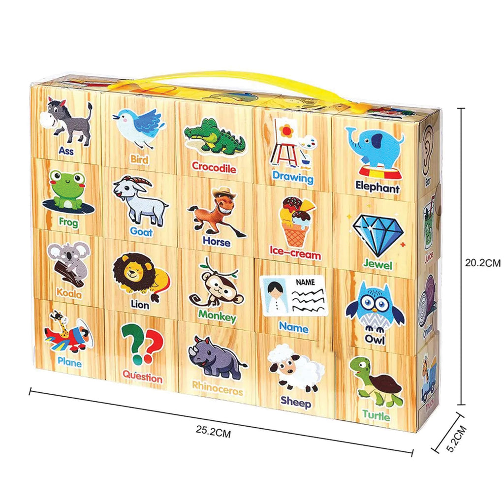 Harivad vahtplokid inglise keele õppimiseks lastele 20 elementi