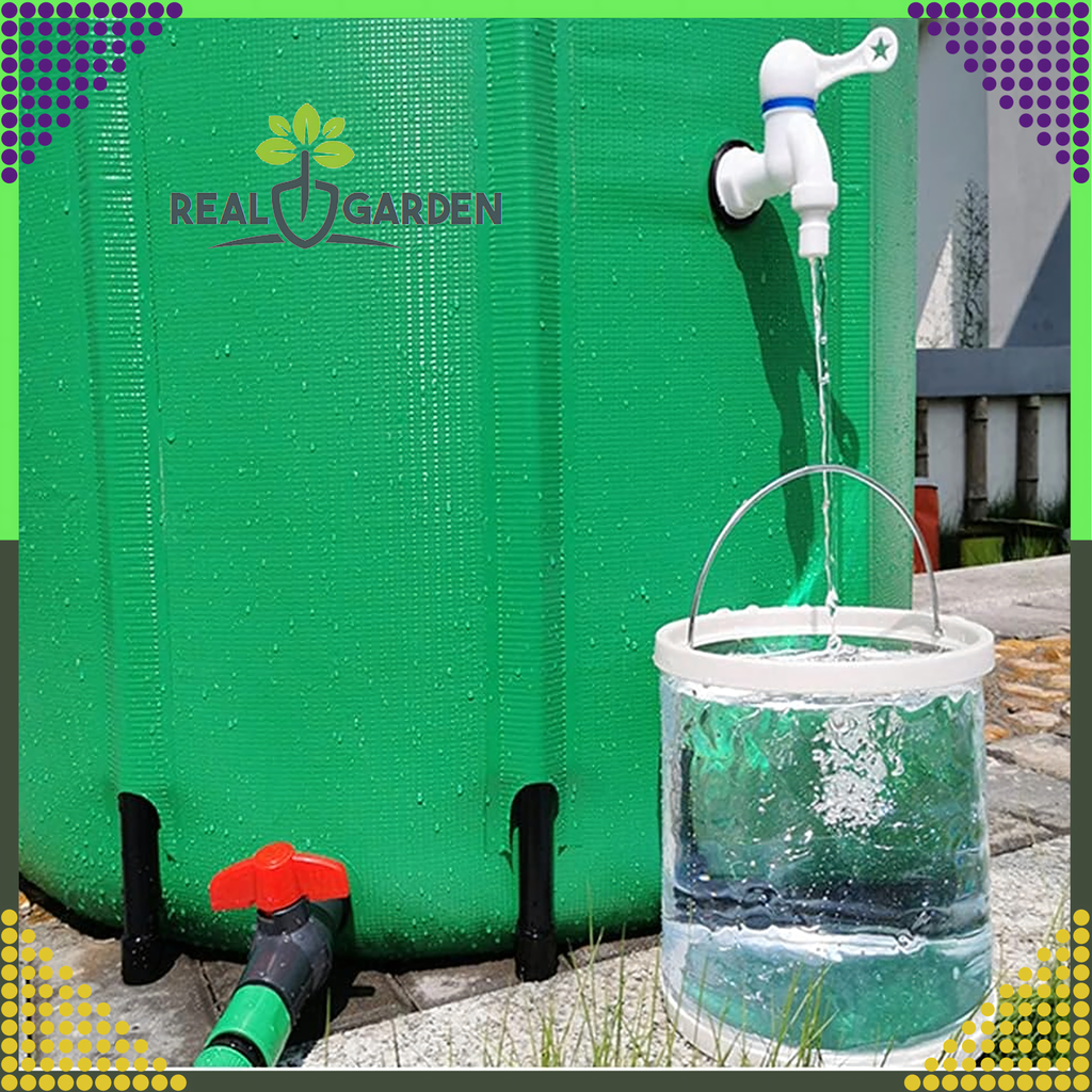Foldable 100L Rainwater Barrel with Tap